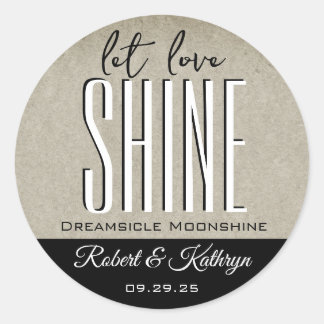 Wedding/Anniversary Moonshine Personalised Label