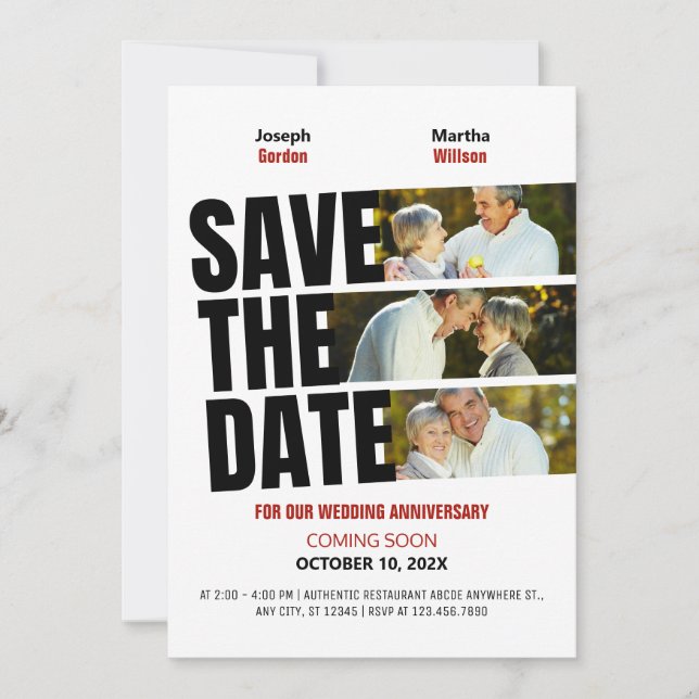 Wedding Anniversary movie poster photo Save The Date (Front)