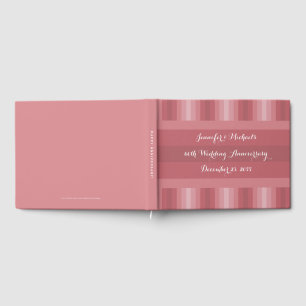 Wedding Anniversary Party Bridal Shower Dusty Rose Guest Book