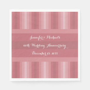 Wedding Anniversary Party Bridal Shower Dusty Rose Napkin