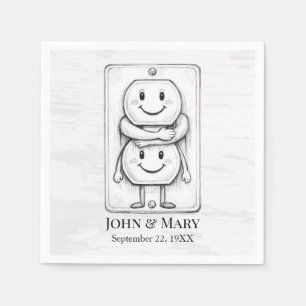 Wedding Anniversary Party Electrical Socket  Napkin