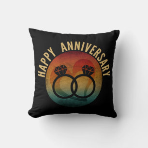 wedding anniversary personalised gift cushion