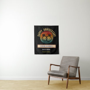 wedding anniversary personalised gift tapestry