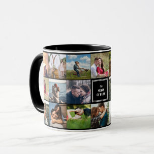 Wedding Anniversary Photo Collage Cusom Mug