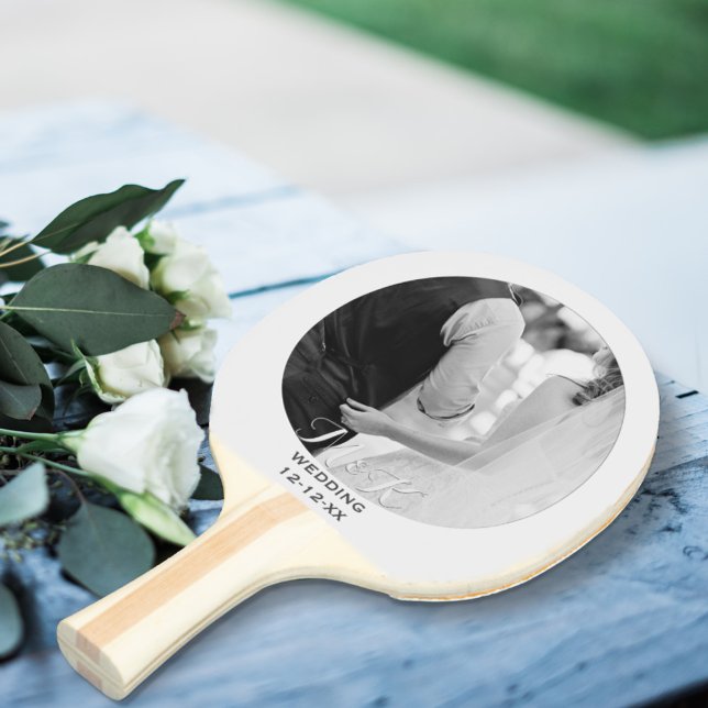 Wedding Anniversary Photo Ping Pong Paddle (Creator Uploaded)