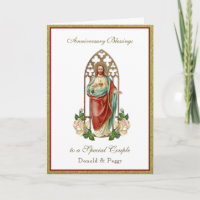 Wedding Anniversary Religious Sacred Heart Jesus