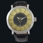 Wedding Anniversary / Retirement Custom Branded  Watch<br><div class="desc">Edit the number of years and the text to create a unique wedding anniversary gift for man,  woman,  husband ,  wife,  parents,  couple. Available in various colours including gold,  silver,  blue,  green,  red to represent various wedding milestones,  silver and golden jubilee,  ruby,  sapphire,  emerald,  diamond.</div>
