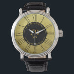 Wedding Anniversary / Retirement Custom Branded  Watch<br><div class="desc">Edit the number of years and the text to create a unique wedding anniversary gift for man,  woman,  husband ,  wife,  parents,  couple. Available in various colours including gold,  silver,  blue,  green,  red to represent various wedding milestones,  silver and golden jubilee,  ruby,  sapphire,  emerald,  diamond.</div>