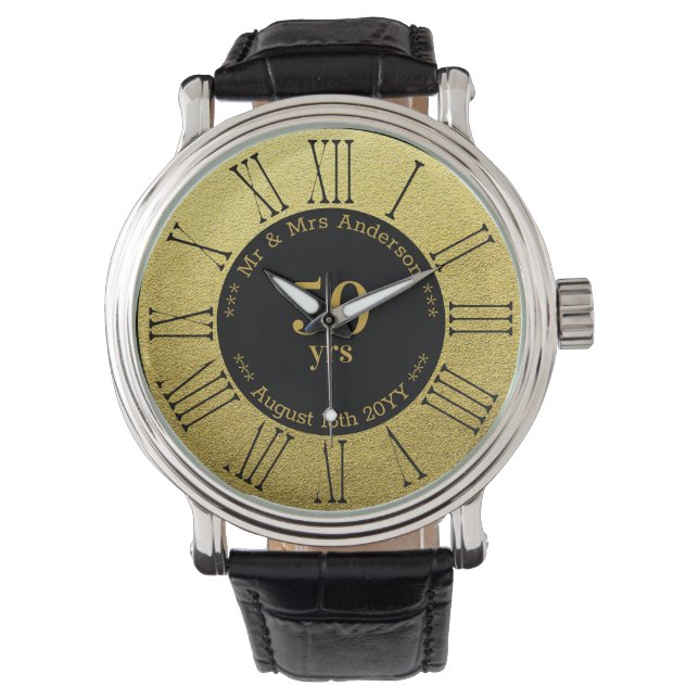 Wedding Anniversary / Retirement Custom Branded  Watch (Front)