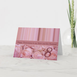 Wedding Anniversary roses fully customisable Card