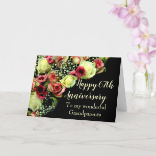Wedding Anniversary roses fully customisable Card