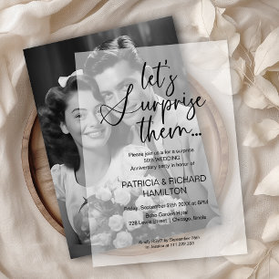 Wedding Anniversary Surprise Party Invitations