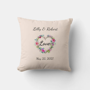 Wedding / Anniversary Throw Pillow