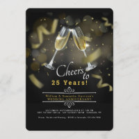 Wedding Anniversary Toast Invitation