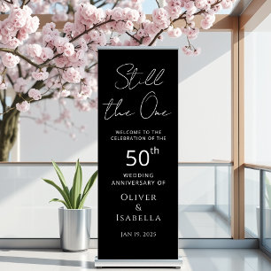 wedding anniversary vow renewal welcome retractable banner