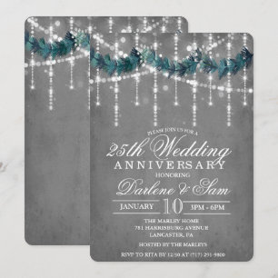 Wedding Anniversary Winter Party Invitation