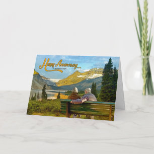 Wedding Anniversary Woodland Lake Card