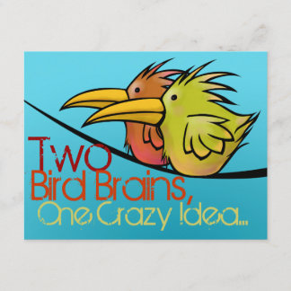 Wedding Announcement, 2 Birds on a Wire, Funny Invitation