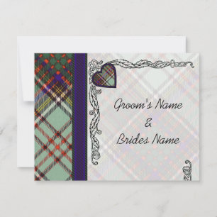 Wedding Announcement RSVP Anderson Tartan