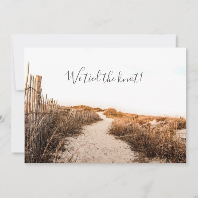 Wedding Announcement Sand Dunes (Front)