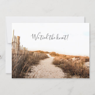 Wedding Announcement Sand Dunes