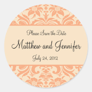 Wedding Announcement Save the Date Sticker
