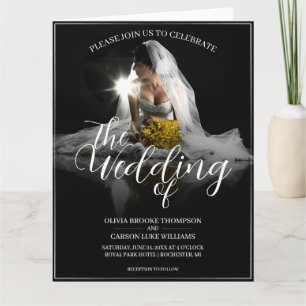 Wedding Announcement with Sitting Bride - Classic