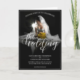 Wedding Announcement with Sitting Bride - Classic