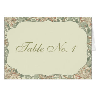 Wedding Antique Table Card
