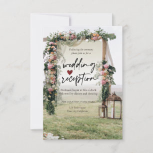 Wedding Arbor Lantern Reception  Invitation