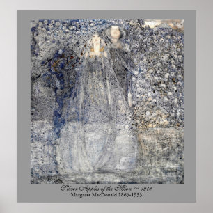 Wedding Art Nouveau Silver Apples  MacDonald 1912 Poster