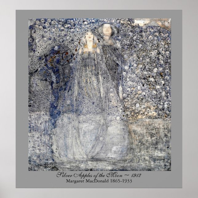 Wedding Art Nouveau Silver Apples  MacDonald 1912 Poster (Front)