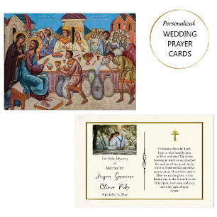 Wedding at Cana Orthodox Christian Prayer Card