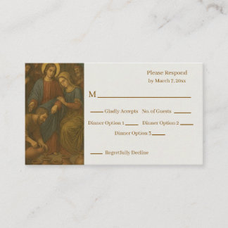 Wedding at Cana RSVP Enclosure Card