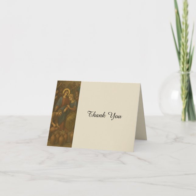 Wedding at Cana  Thank You Card (Front)