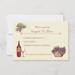 Wedding At The Vineyard Response Card