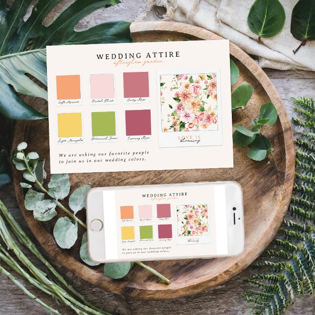 Wedding Attire | Afterglow Garden Palette Invitation (Creator Uploaded)