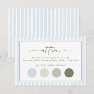 Wedding Attire Enclosure Card