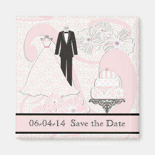 Wedding Attire Save the Date Magnet