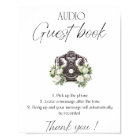 Wedding audio guest book instructions