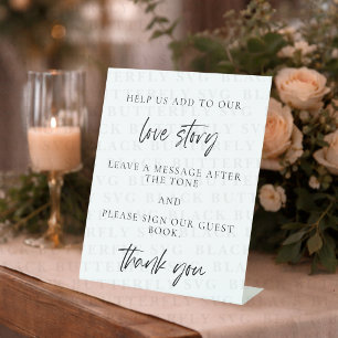 Wedding Audio Guest Book Sign Minimalist Wedding