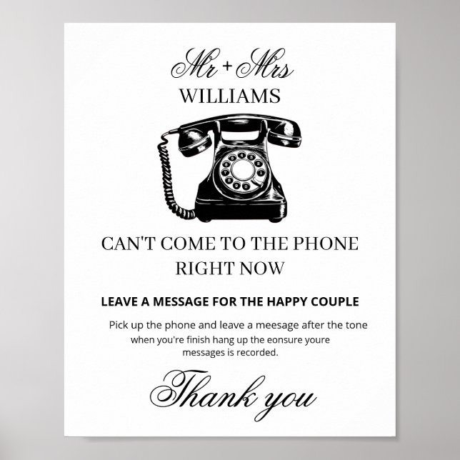 Wedding Audio Guestbook Sign Template,  (Front)