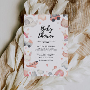 Wedding Baby Shower Toys Invitation
