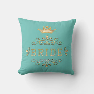 wedding, bachelorette party, gold party, glitter, cushion