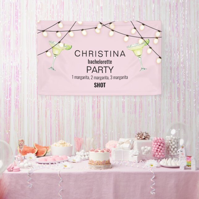Wedding Bachelorette Party Margarita  Banner (Party)