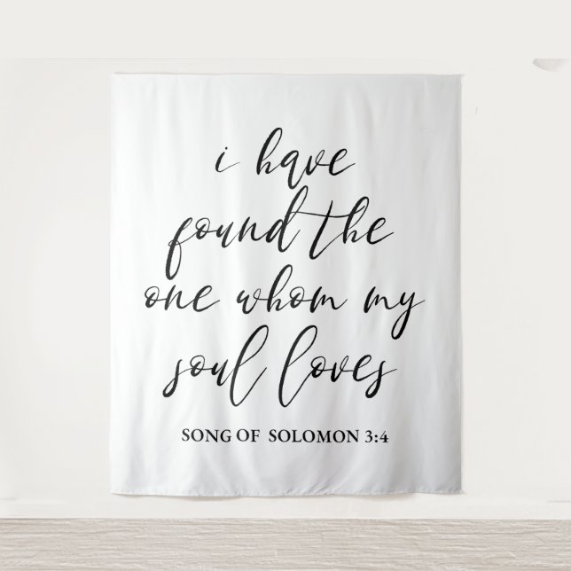 Wedding Backdrop Banner Tapestry (Front)