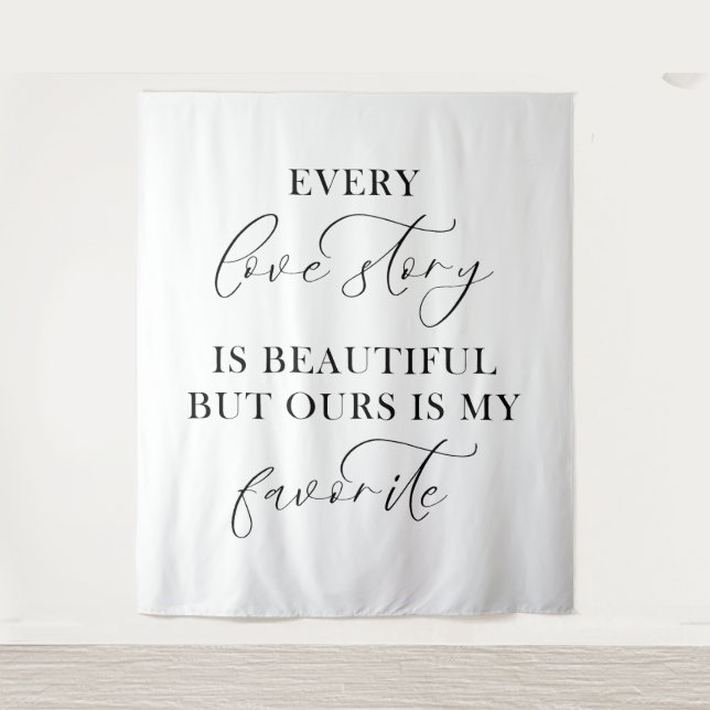 Wedding Backdrop -Ceremony Reception Tapestry (Front)