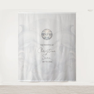 Wedding Backdrop Custom Dolphin Theme Style 1 Tapestry