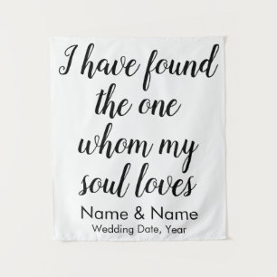 Wedding Backdrop for Ceremony, Rustic Back drop Tapestry