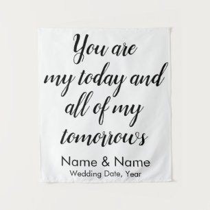 Wedding Backdrop for Reception, Rustic Back drop Tapestry